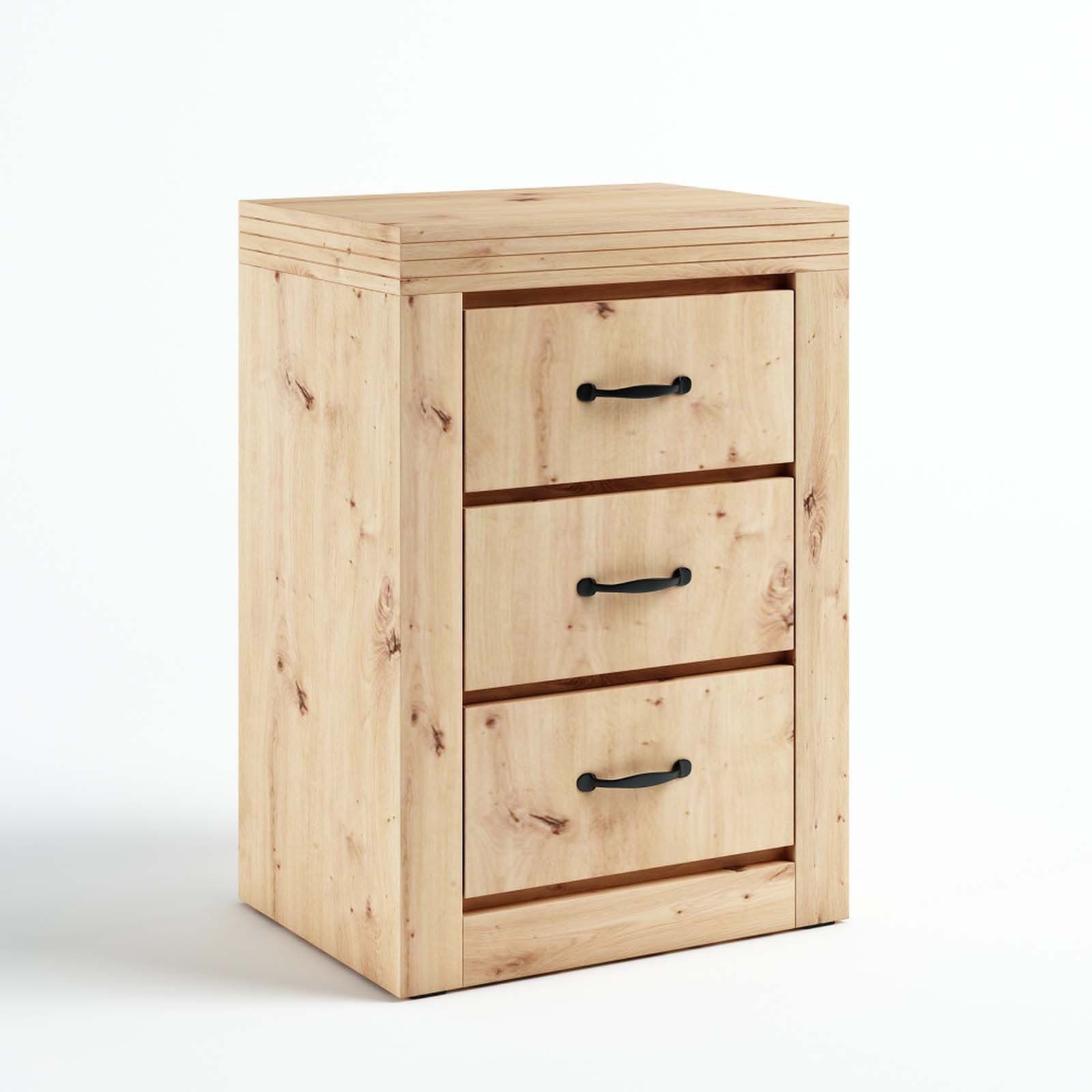 Komoda D7 Frez — korpus w odcieniu dąb sękaty, szerokość 63 cm, wysokość 88 cm