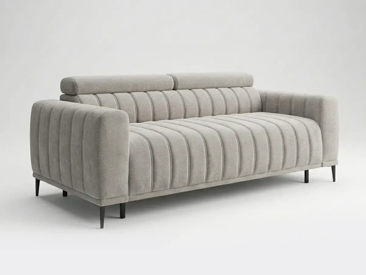 Sofa Gandi 3-osobowa rozkładana włoski stelaż, salon nowoczesny, AG Meble